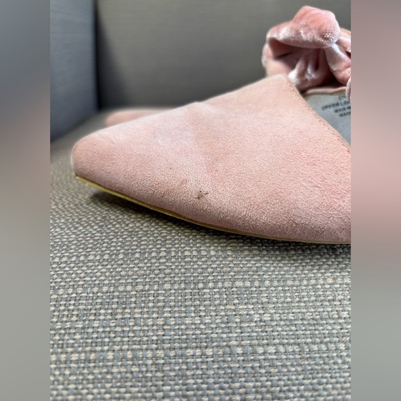 Jeffrey Campbell Charlin Suede Bow Mule Flat Blush Size 7 - Picture 3 of 6